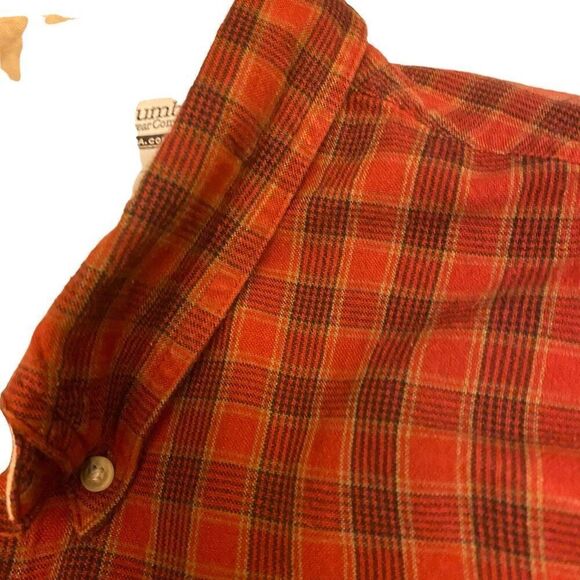 Columbia Sportswear Dark Red and Navy Plaid Button Down Shirt Sz 2XB - Picture 3 of 12